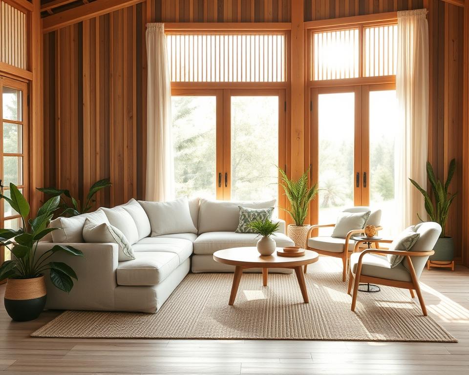 Cosy Summer House Seating Arrangement