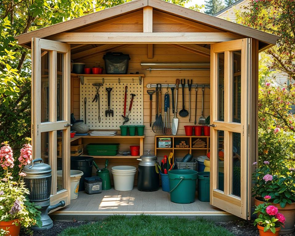 Garden Shed Storage Features