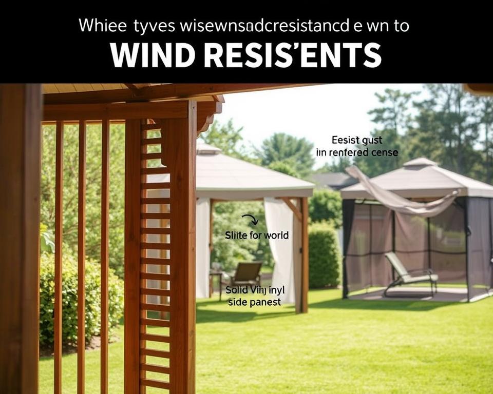 Gazebo Side Panels Wind Resistance