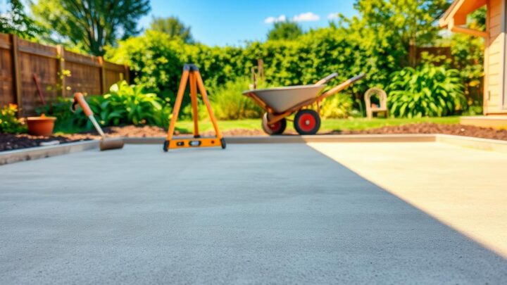 How to Mix Concrete for the Foundation of a Garden Shed