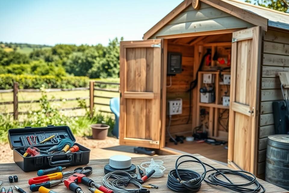 How to Run Mains Power to a Shed in the UK
