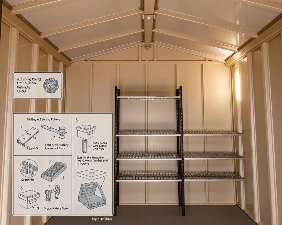 Keter shed shelving installation guide