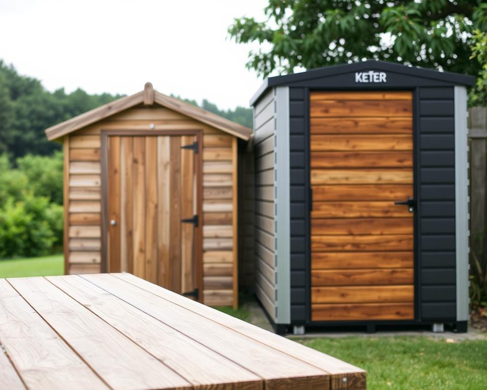 Keter vs wooden sheds comparison