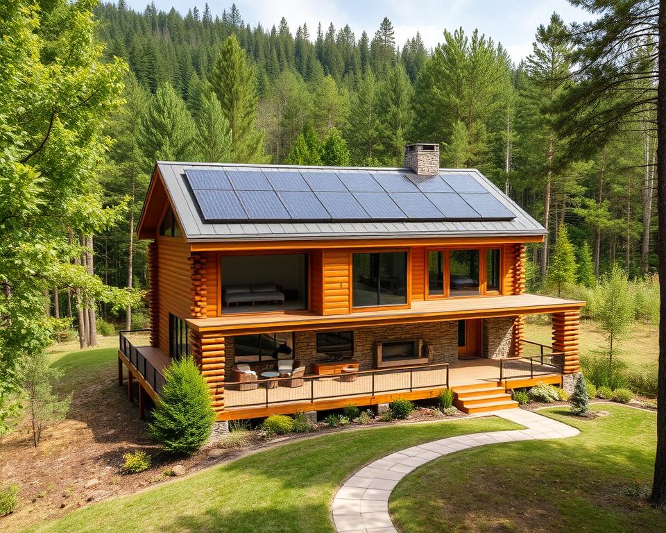 Modern Sustainable Log Cabin Design