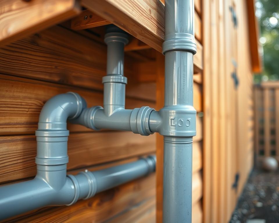 Shed Downpipes Installation