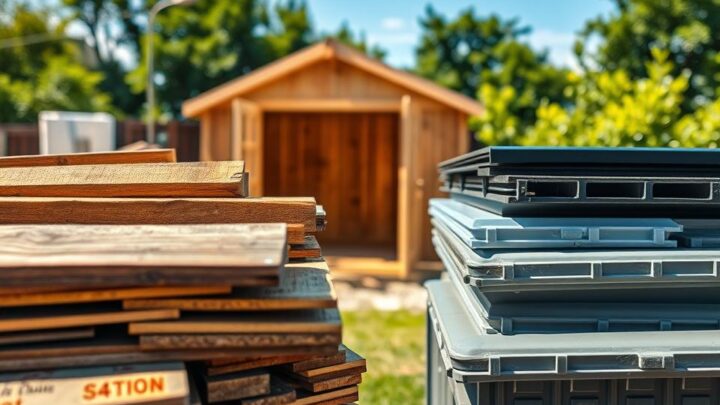 Shed Material: Wood vs Plastic vs Metal?