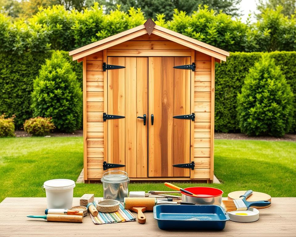 Shed Preparation for Painting