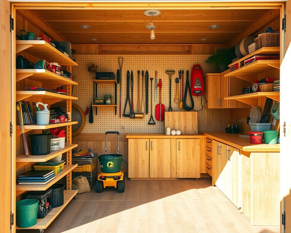 Shed Shelving Layout Planning