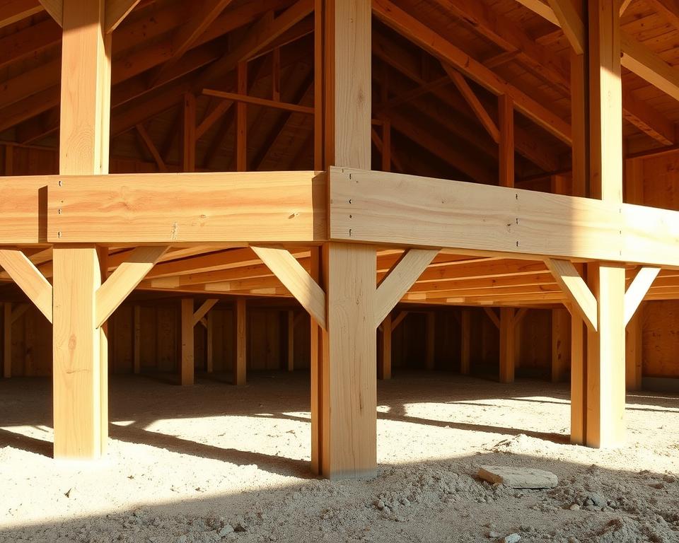Timber Frame Base Construction