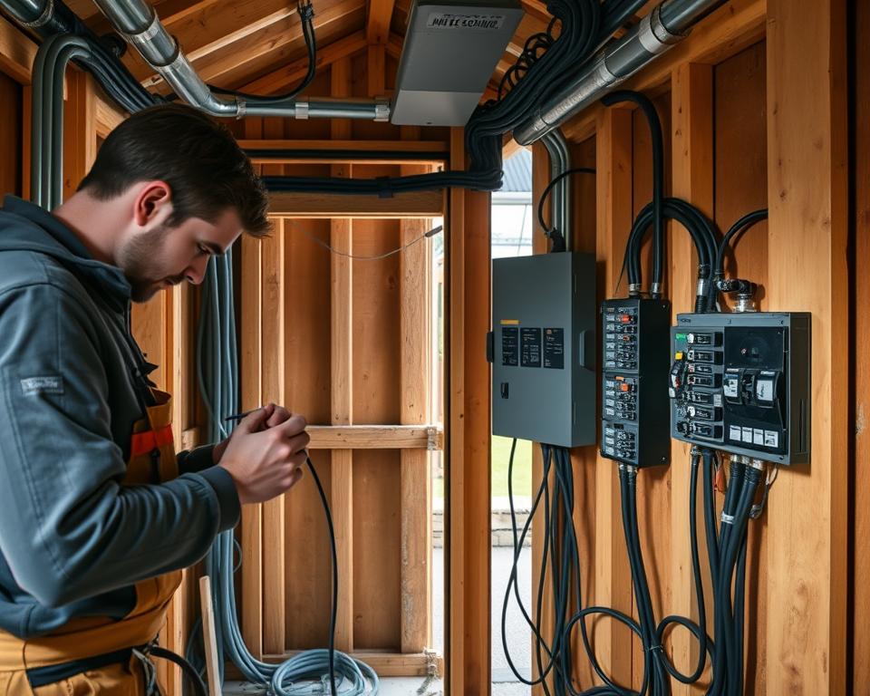 UK Shed Electrical Installation Process
