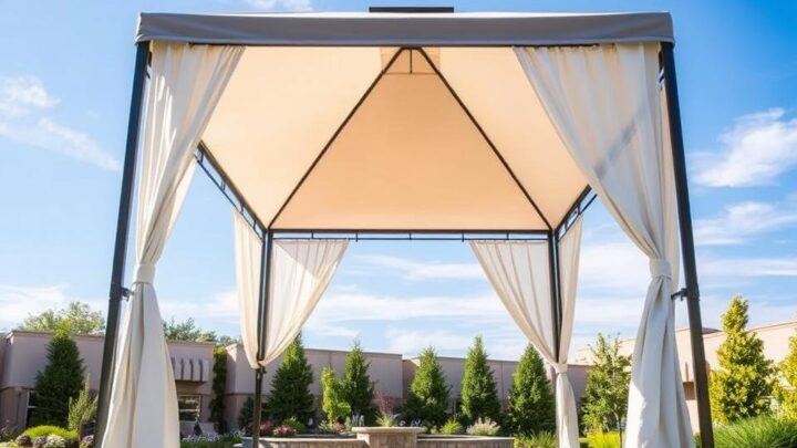 can you leave a pop-up gazebo up all year?
