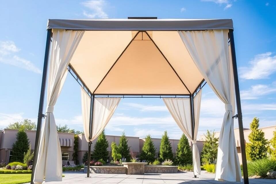 can you leave a pop-up gazebo up all year?