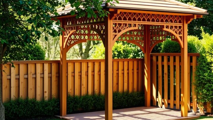 how close can a gazebo be to a fence in the uk?