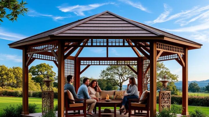 how many people can fit in a 3x3m gazebo?