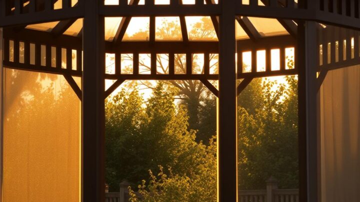 is a gazebo better with sides on or off in wind?