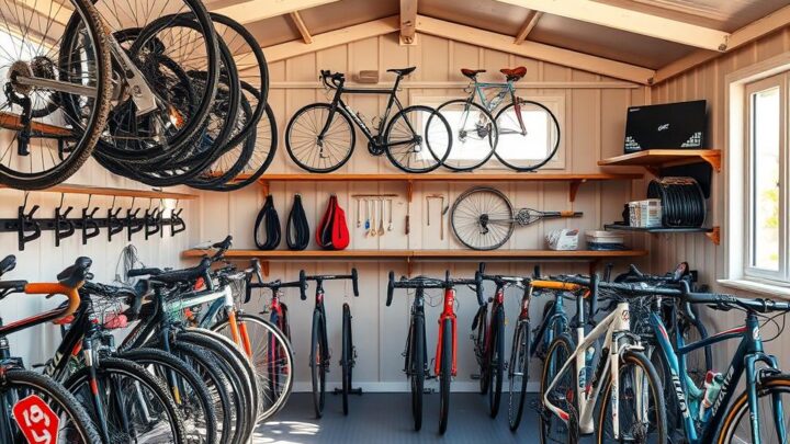 what size shed is best for bikes?