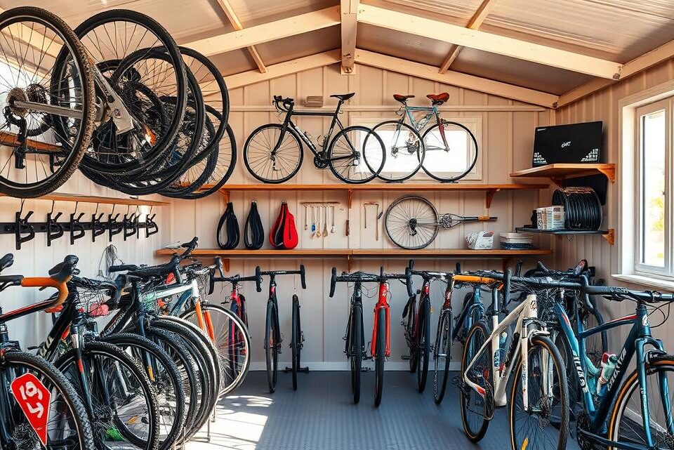 what size shed is best for bikes?