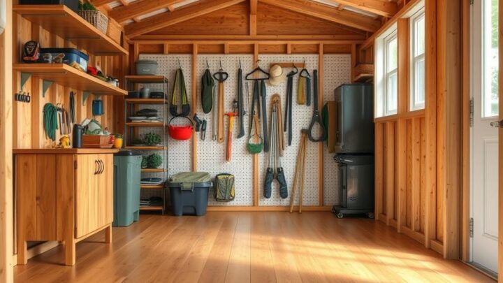 Optimise Your Shed: Best Flooring and Storage Options