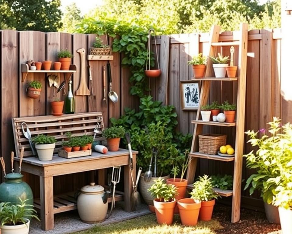 DIY garden storage ideas