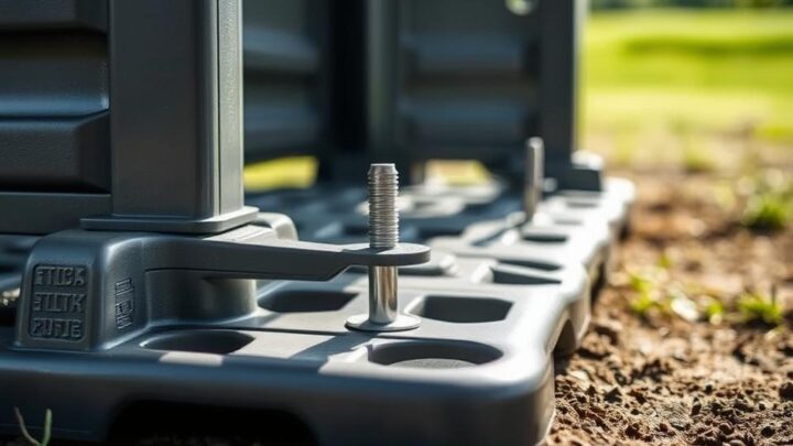 Securing Sheds: Anchor Plastic/Metal to Base