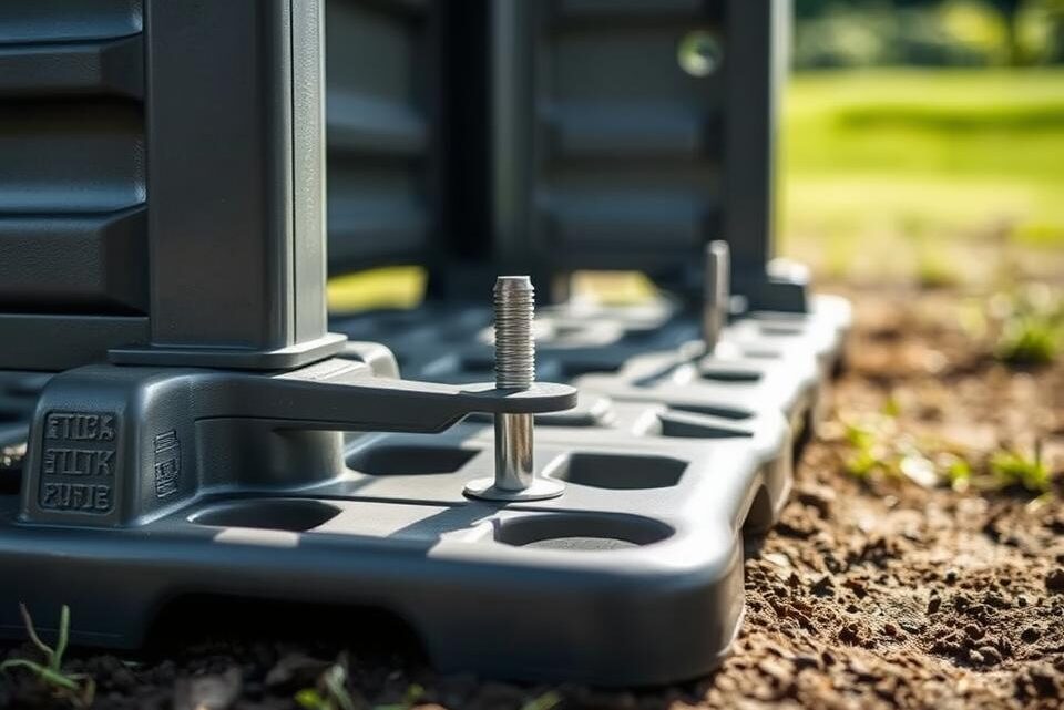 Securing Sheds: Anchor Plastic/Metal to Base