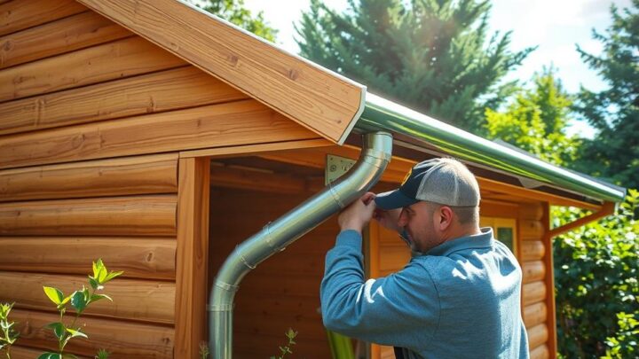 Garden Shed Gutter System Installation Guide