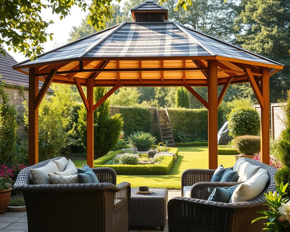 Materials and canopy choices for British weather