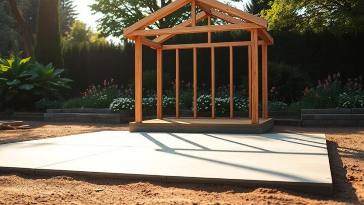 How to Lay a Pad Foundation for a Garden Shed