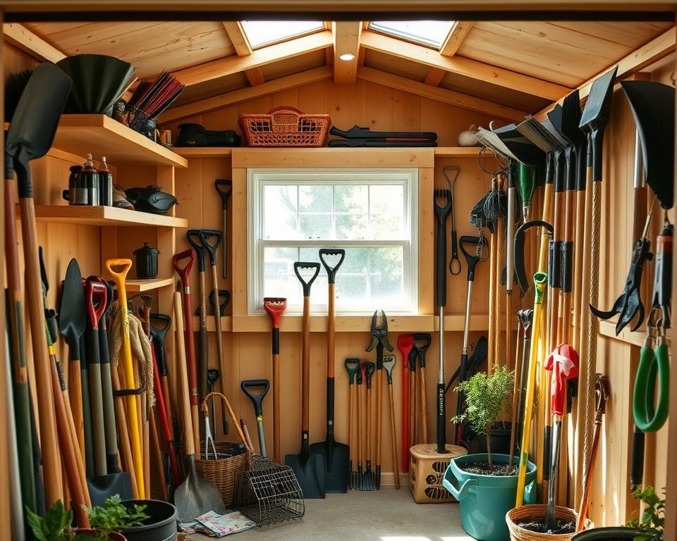 Smart storage for diverse garden tools