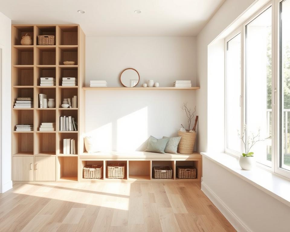 Storage solutions to keep the space serene