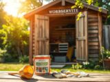 To treat the garden shed with wood preservative