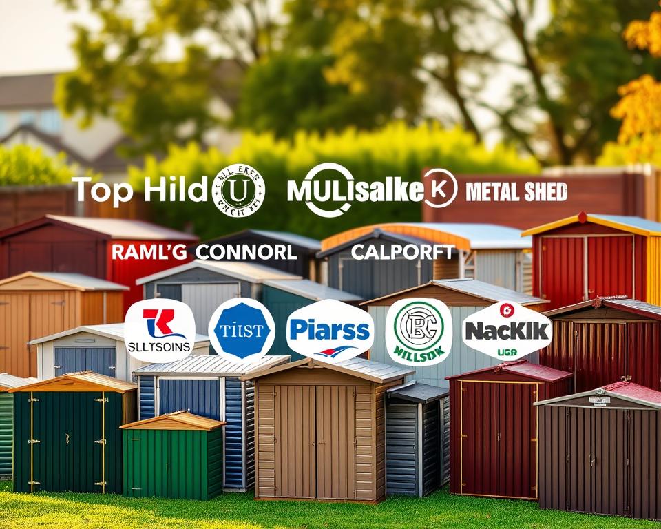 Top UK metal shed brands at a glance