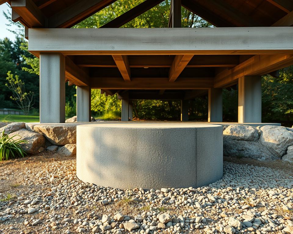 concrete pier and beam concrete pier and beam