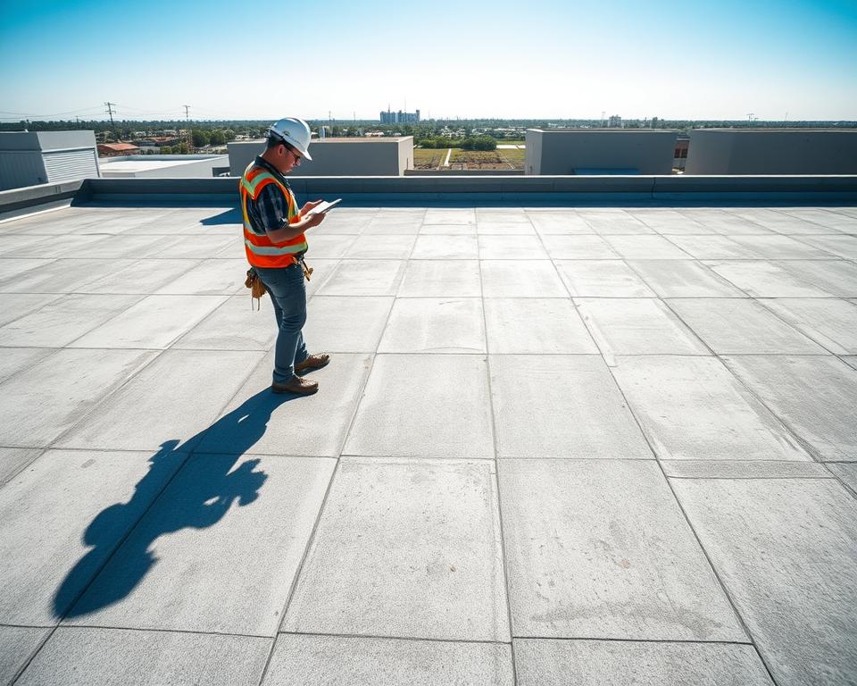 flat roof maintenance inspection