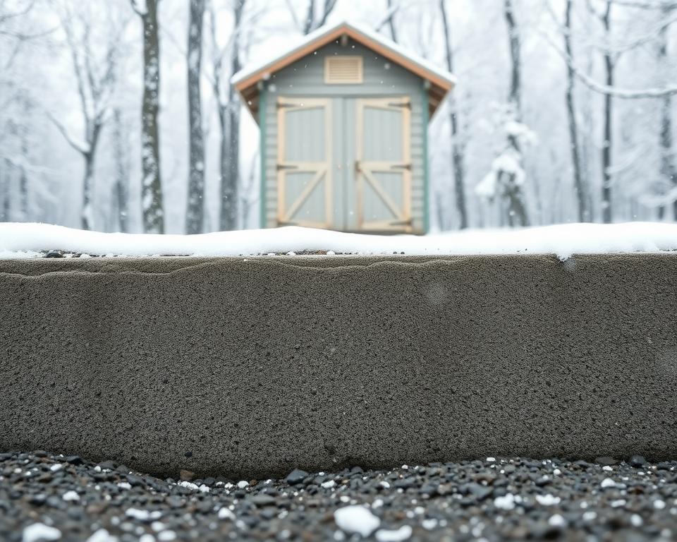 frost proof shed foundation