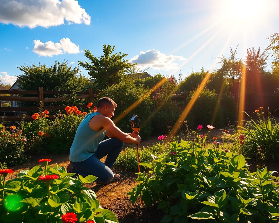measure garden sunlight