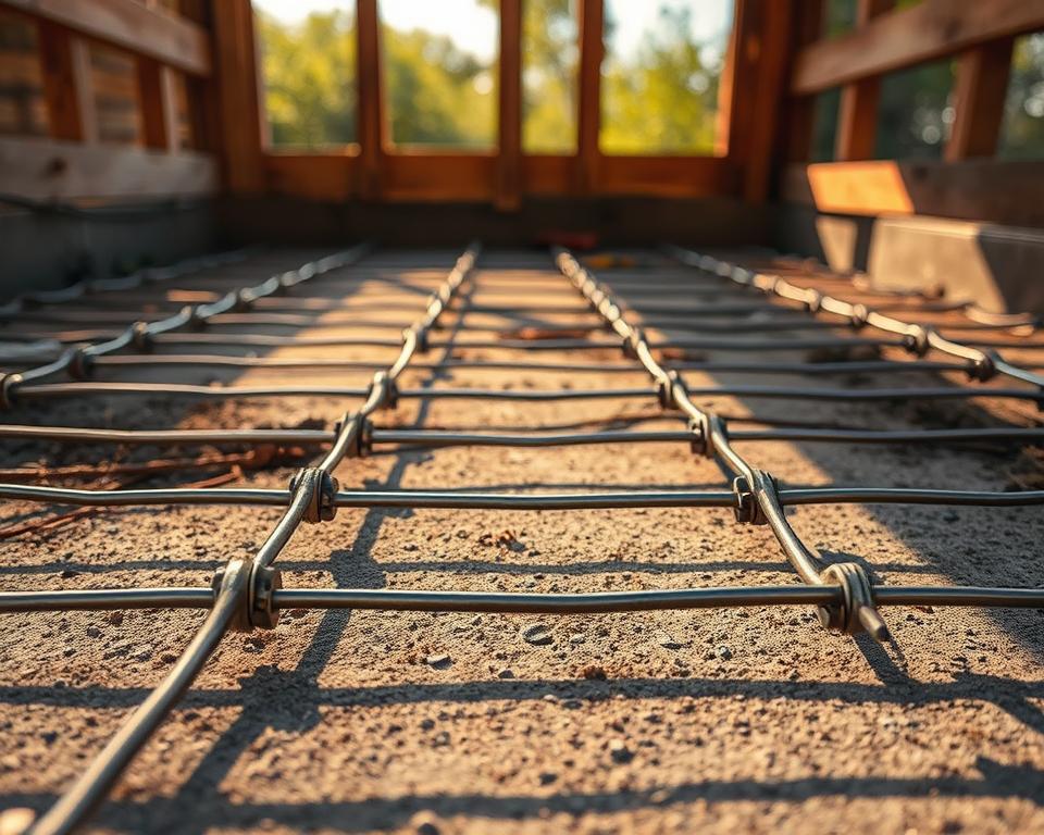 rebar reinforcement shed foundation