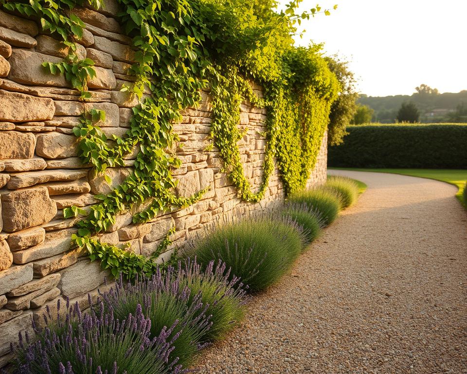 sandstone garden wall UK