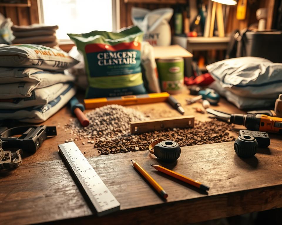 selecting materials and tools for shed foundation