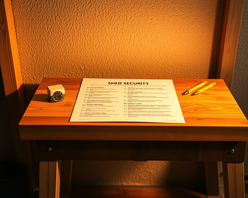 shed security checklist