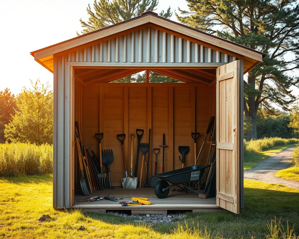 site preparation shed