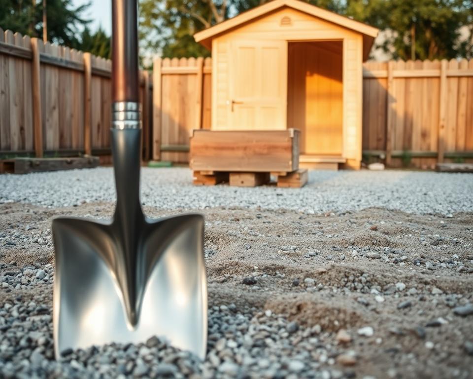 site preparation shed