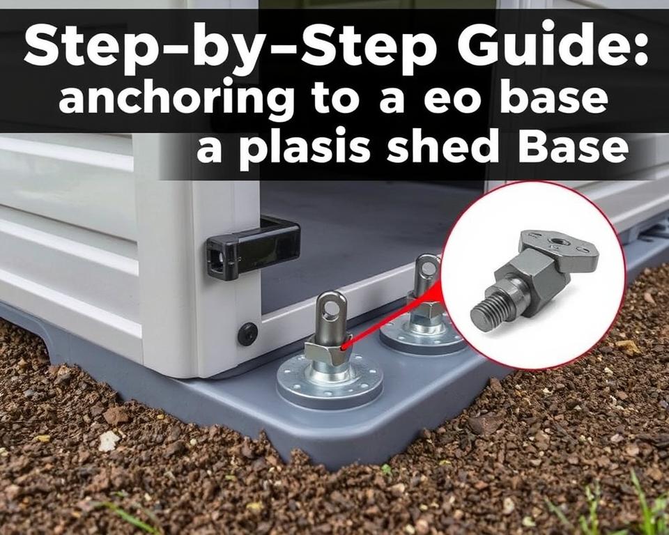 step by step anchoring shed