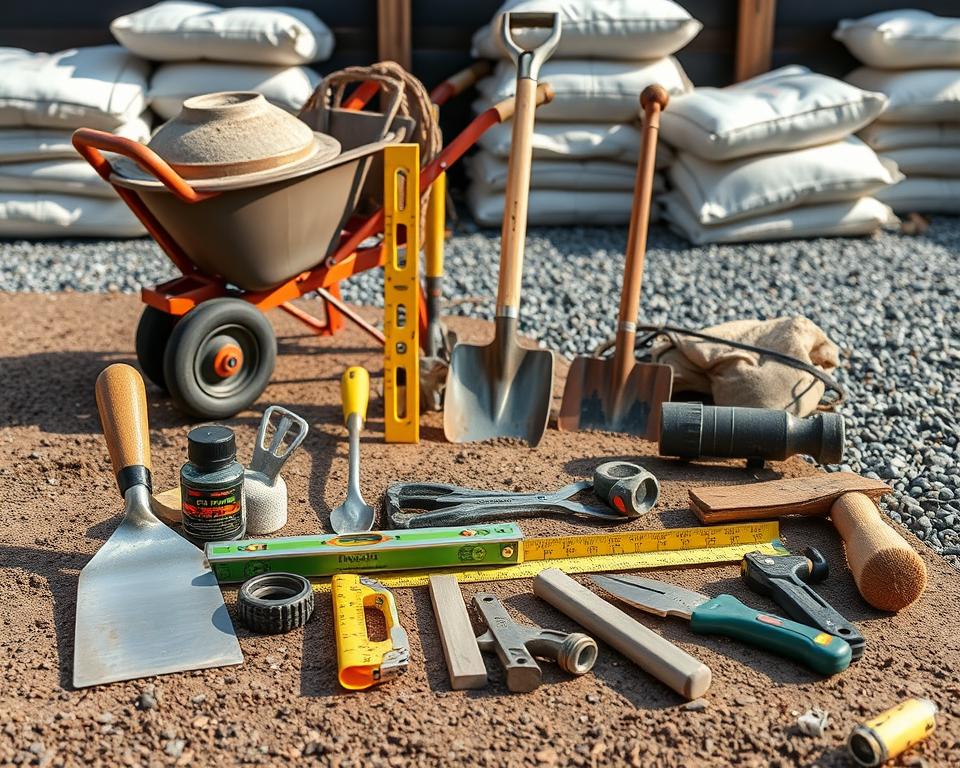 tools for concrete base