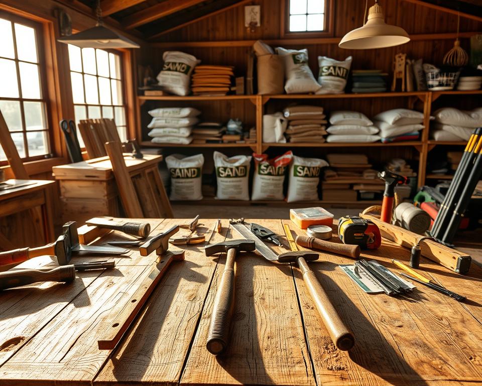 tools for shed base