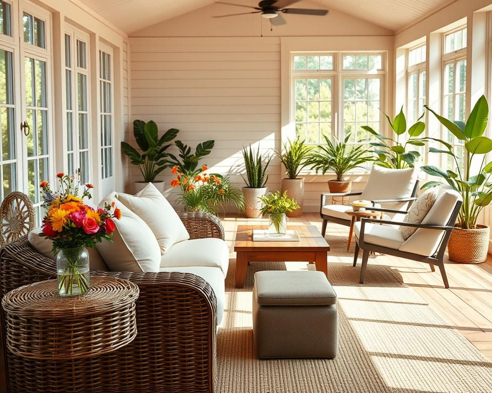 what furniture to put in a summerhouse?