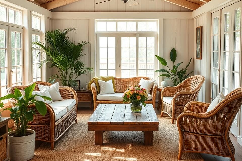 what furniture to put in a summerhouse?