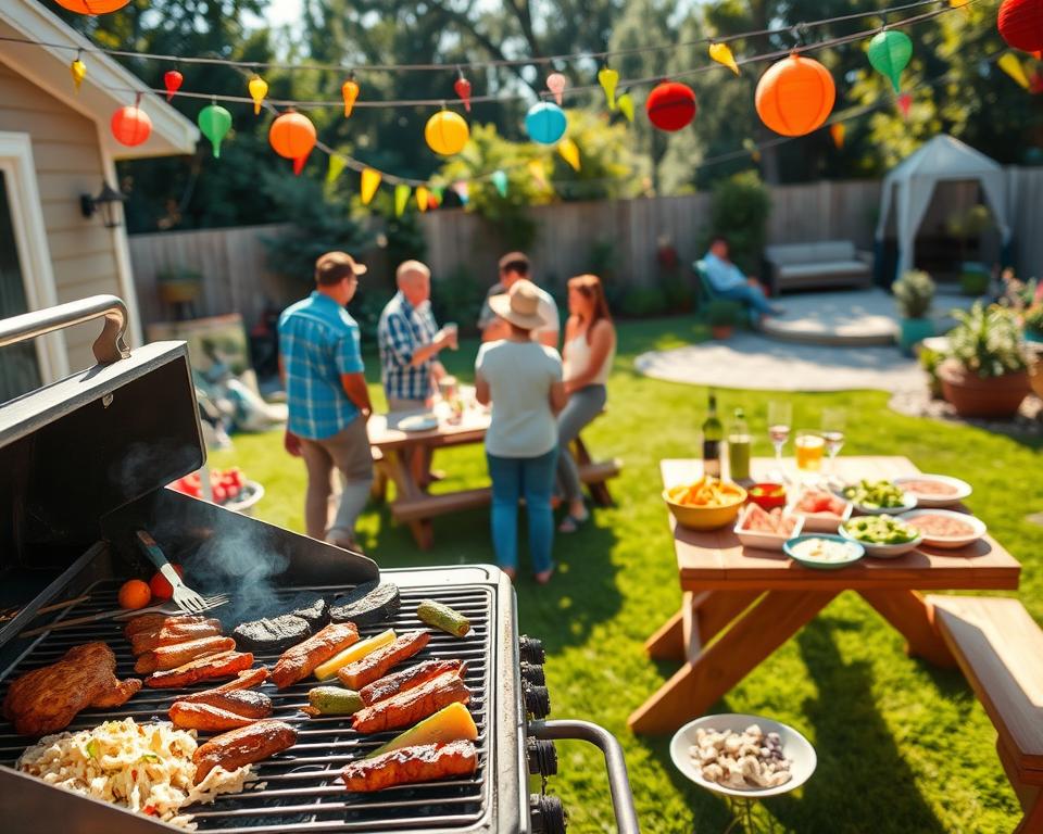 BBQ party preparations