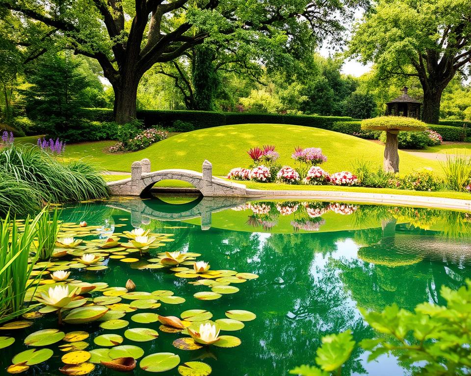 British garden pond design inspiration