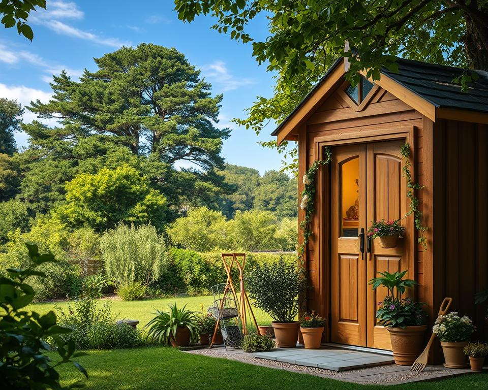 Choosing the right corner shed size for a garden